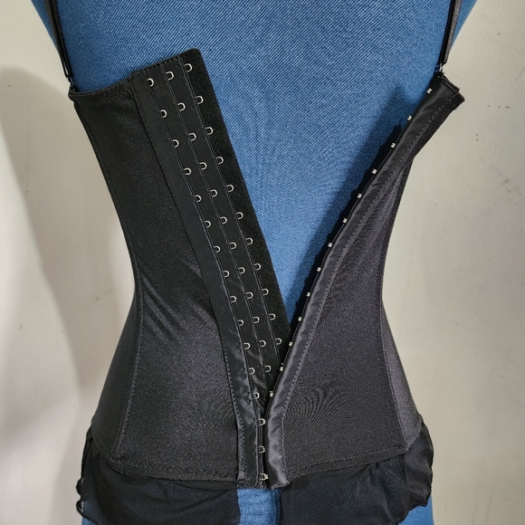 Black and Purple Dress Up Bustier Corset Style Top - Picture 8 of 10